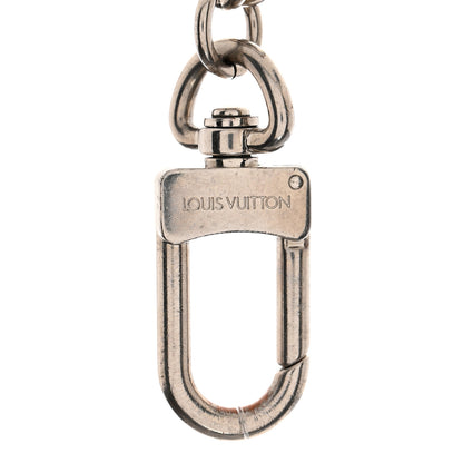 Louis Vuitton Metal Palladiium Finish LV Initiales Bag Charm Key Holder Silver 3 of 5