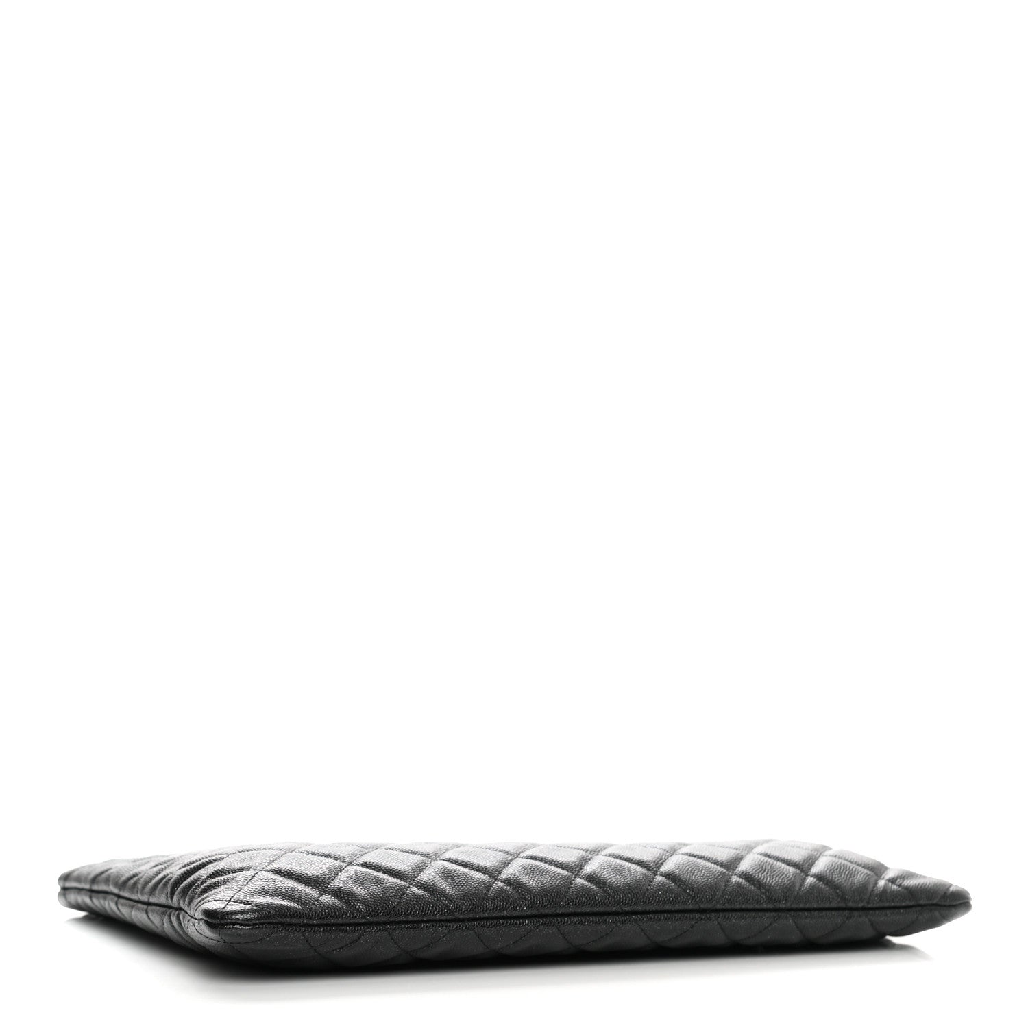 Chanel Iridescent Caviar Quilted Large Cosmetic Case Black 4 of 9