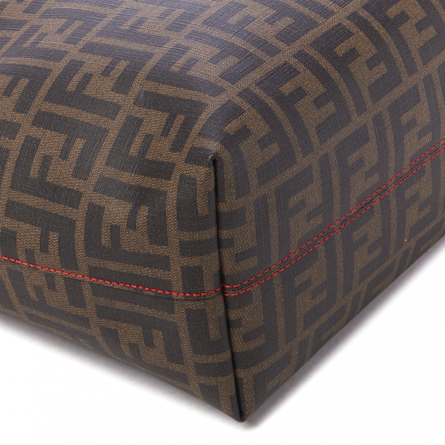 Fendi Zucca Spalmati Small Roll Tote Tobacco Fragola 5 of 8