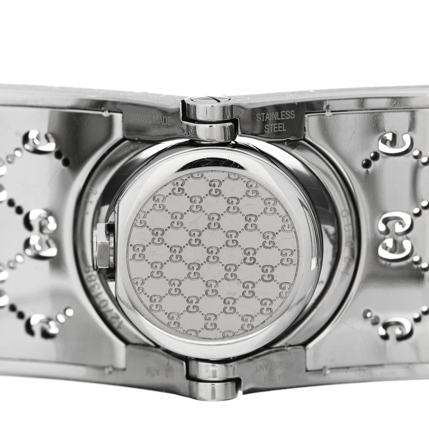 Stainless Steel Diamond Bezel Mother of Pearl 23mm Twirl Quartz Watch