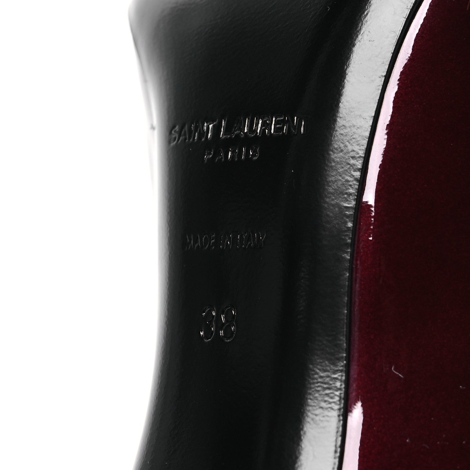 Saint Laurent Patent Severine Pumps 38 Deep Bordeaux 7 of 13