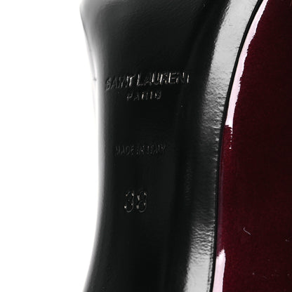 Saint Laurent Patent Severine Pumps 38 Deep Bordeaux 7 of 13