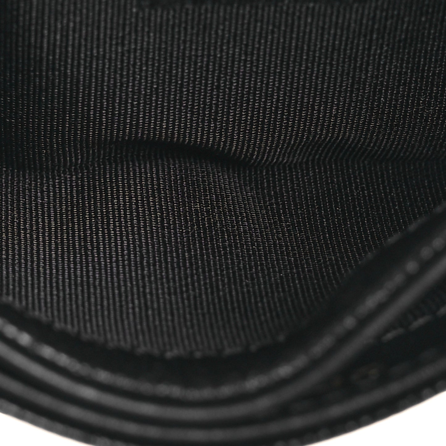 Caviar Quilted Studded CC Card Holder Black