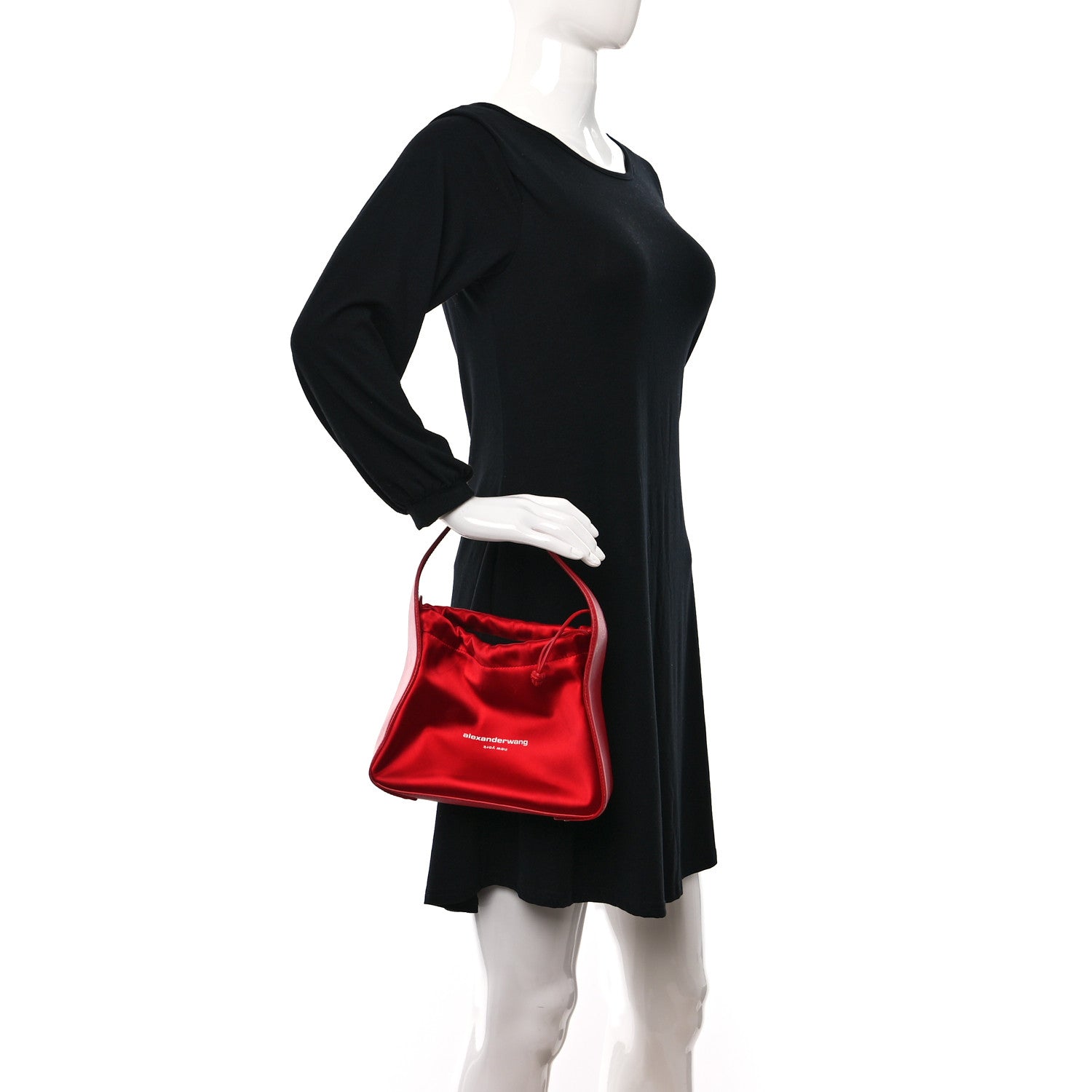 Alexander Wang Satin Calfskin Small Ryan Bag Bright Red 2 of 9