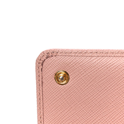 Prada Saffiano Metal Continental Flap Wallet Orchidea 12 of 18