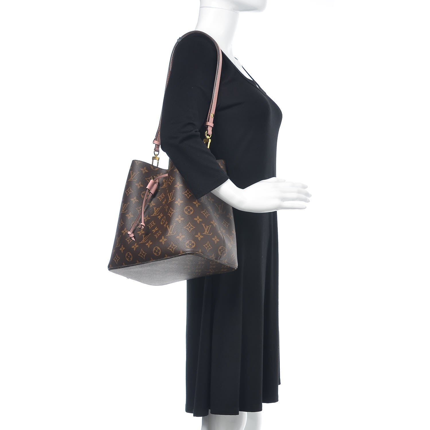 Louis Vuitton Monogram Neonoe MM Rose Poudre 2 of 9