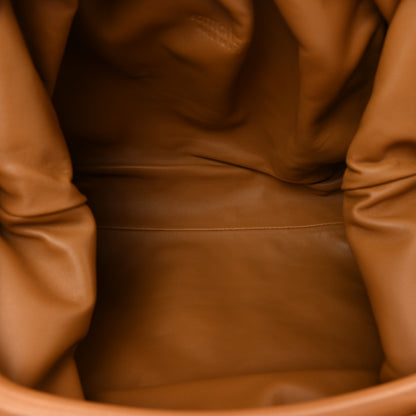 Bottega Veneta Nappa Maxi Intrecciato The Pouch Oversized Clutch Caramel 5 of 7