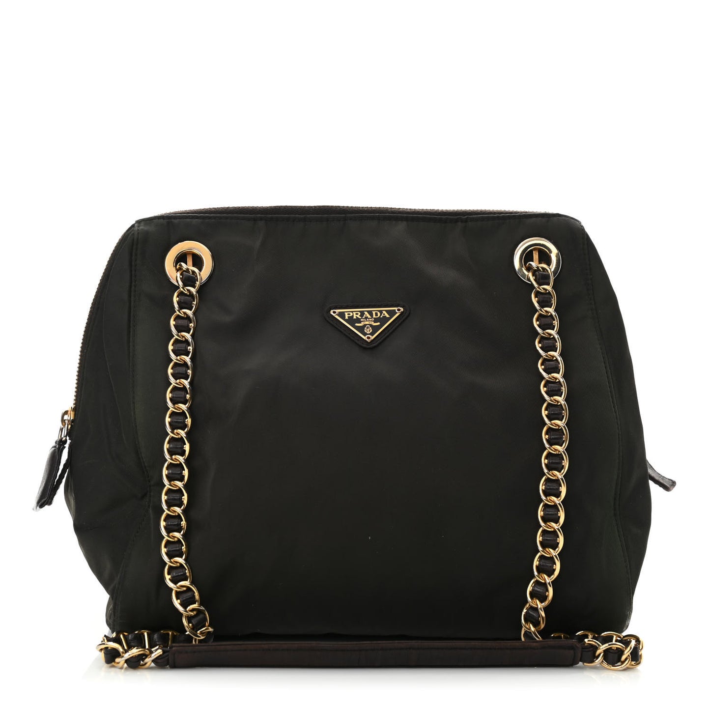 Nylon Chain Shoulder Bag Ebano