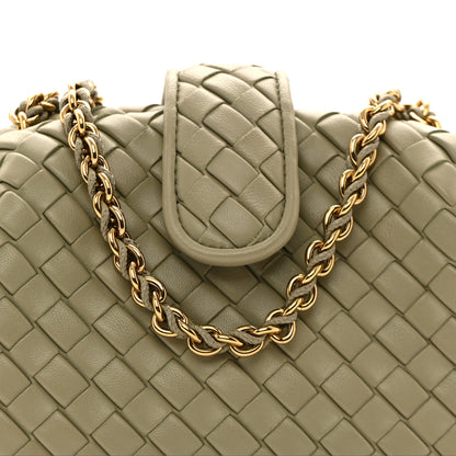Bottega Veneta Nappa Intrecciato Small The Lauren 1980 Clutch With Chain Travertine 7 of 11