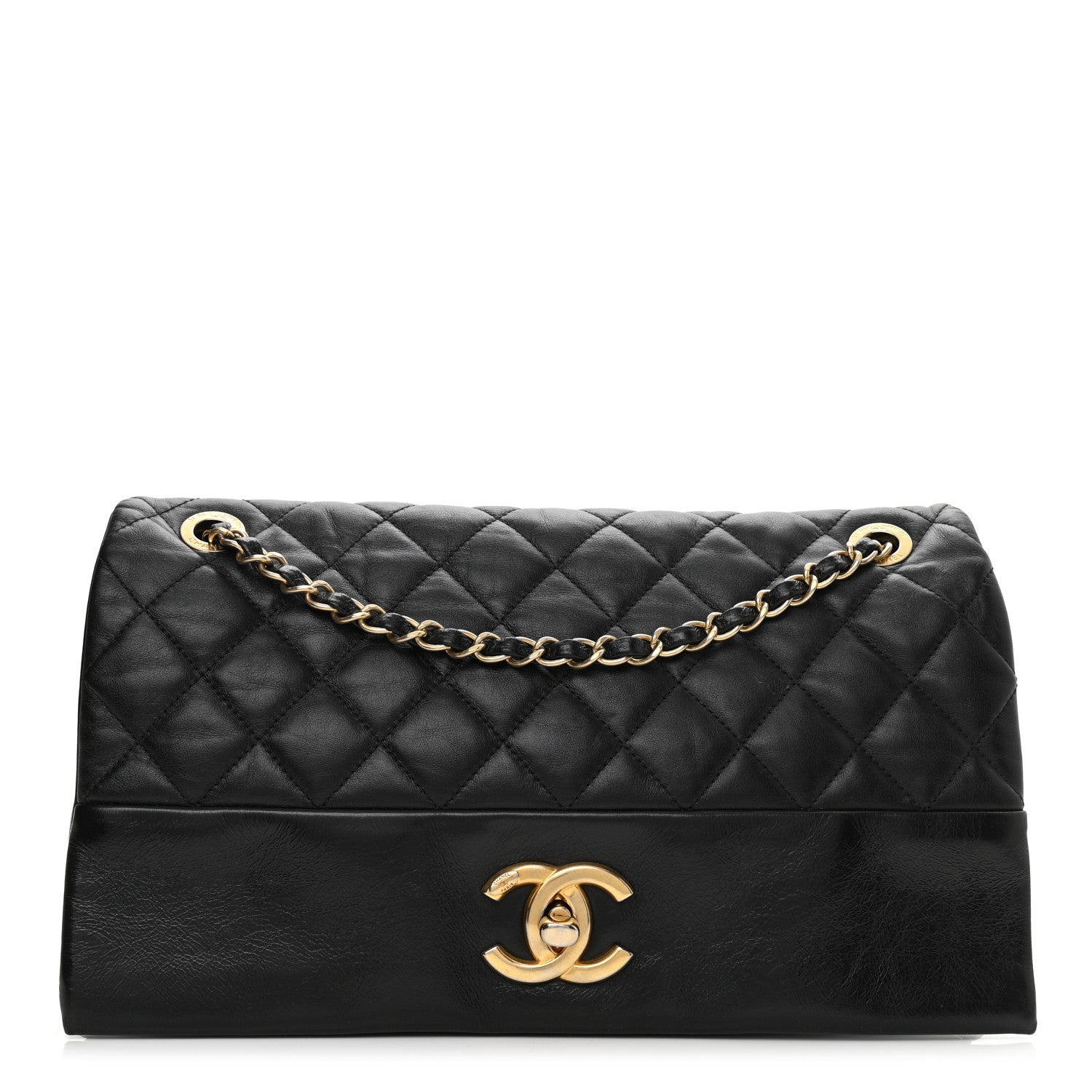Chanel Calfskin Quilted Jumbo Soft Elegance Flap Black 1 of 10