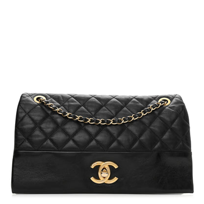 Chanel Calfskin Quilted Jumbo Soft Elegance Flap Black 1 of 10