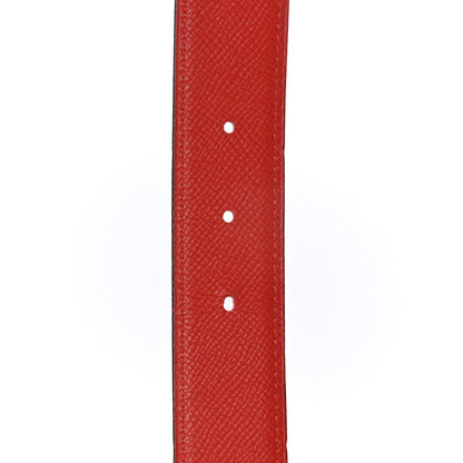 Hermes Epsom 32mm H Belt 95 Rose Confetti Rouge Tomate 5 of 6