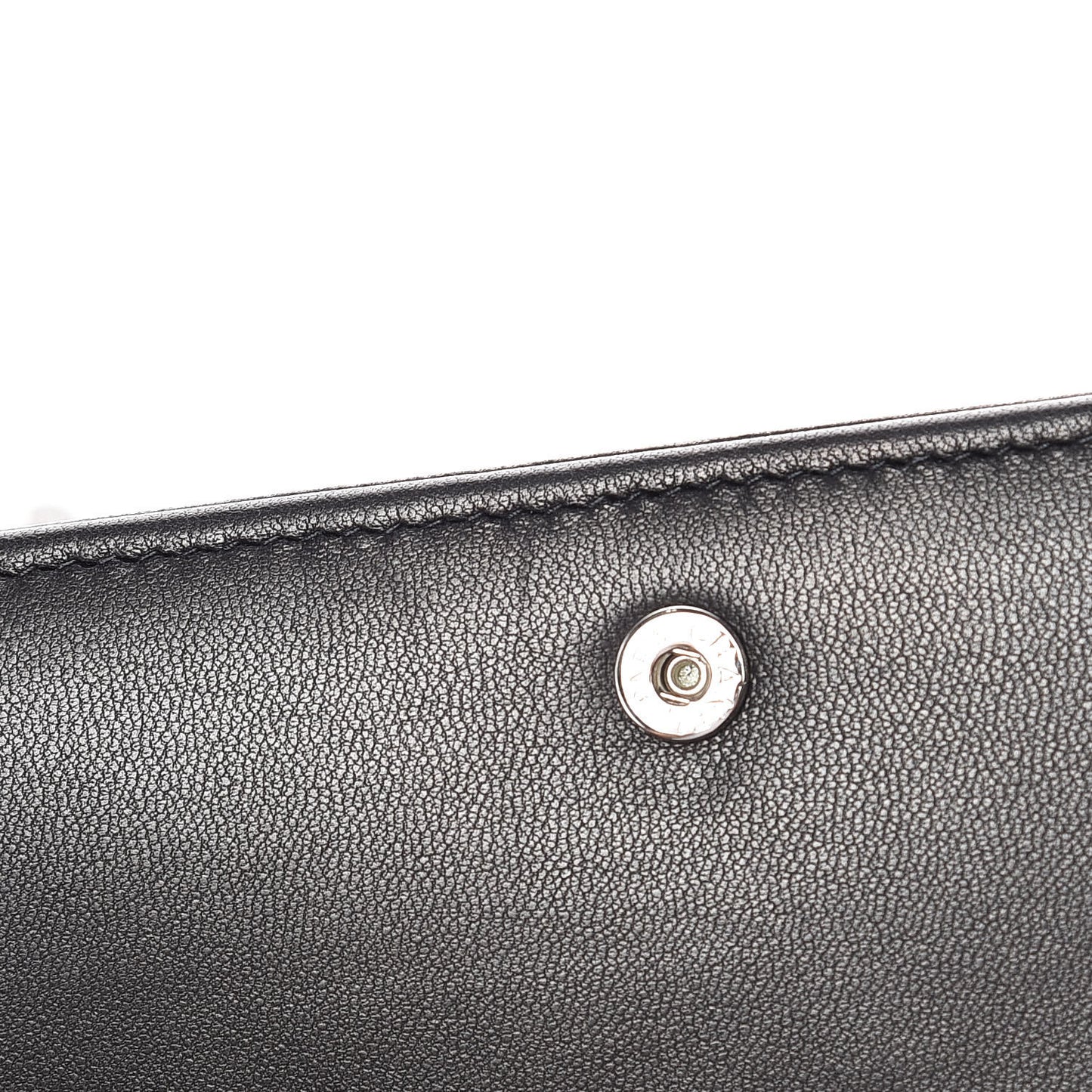 Lambskin Quilted Diamond CC Wallet On Chain WOC Black