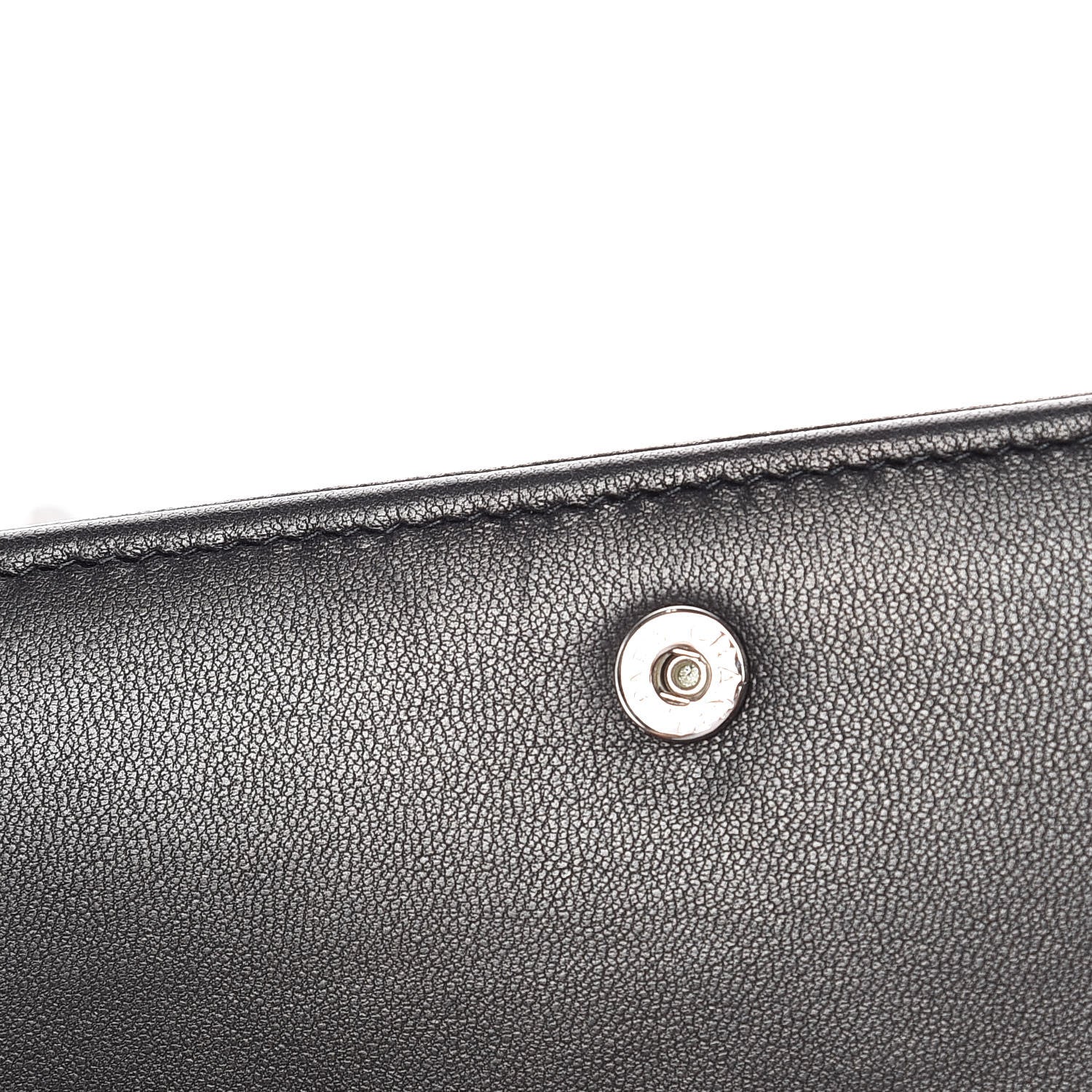 Chanel Lambskin Quilted Diamond CC Wallet On Chain WOC Black 11 of 13