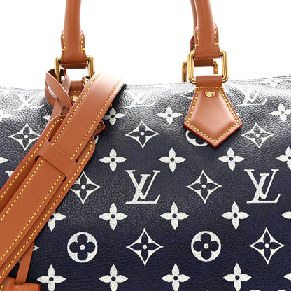Louis Vuitton Calfskin Monogram Speedy P9 Bandouliere 30 Indigo 10 of 12