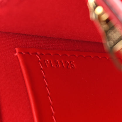 Louis Vuitton Patent Louise Clutch Cherry 7 of 9