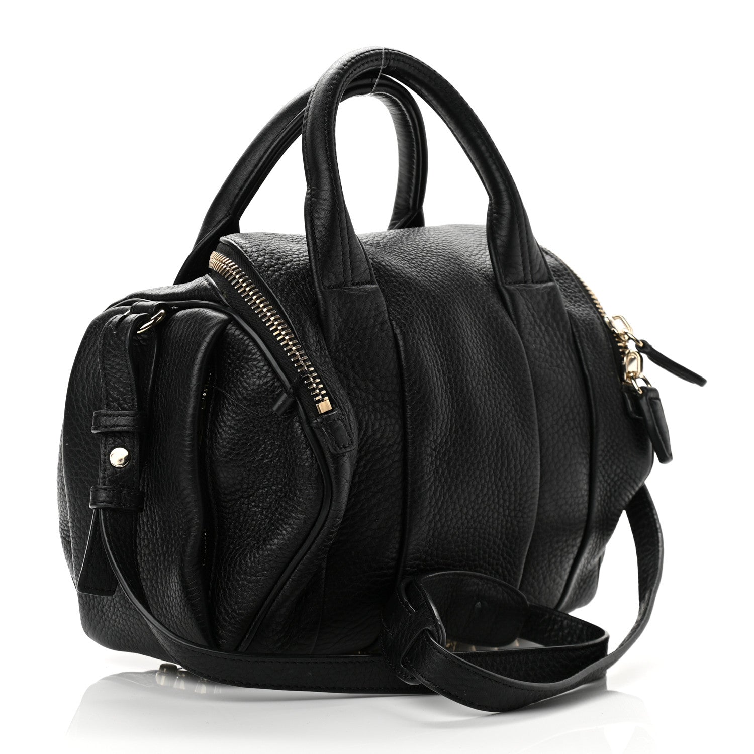 Alexander Wang Pebbled Lambskin Rockie Black Rhodium Hardware 3 of 14
