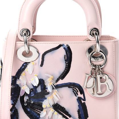 Christian Dior Lambskin Sequin Embroidered Mini Lady Dior Pink 13 of 13