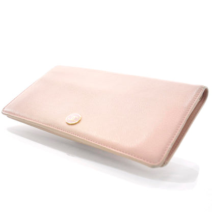 Chanel Leather Long Wallet Pink 4 of 8