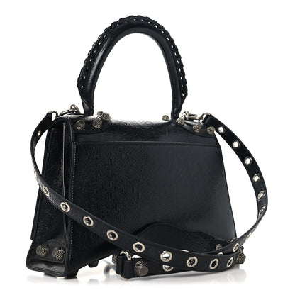 Balenciaga Arena Lambskin Medium Hourglass X Le Cagole Top Handle Bag Black 3 of 9