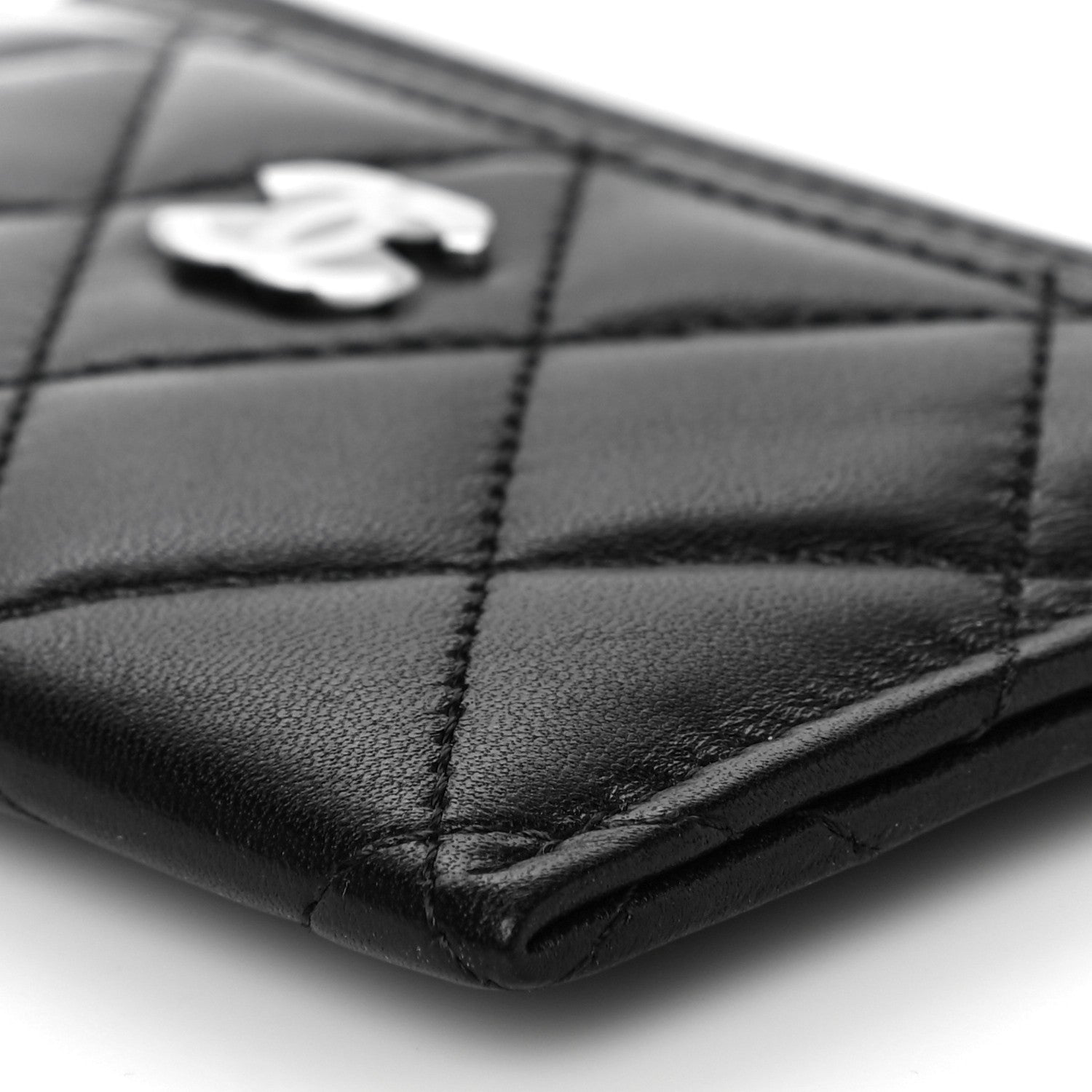 Chanel Lambskin Quilted Card Holder Black 11 of 12