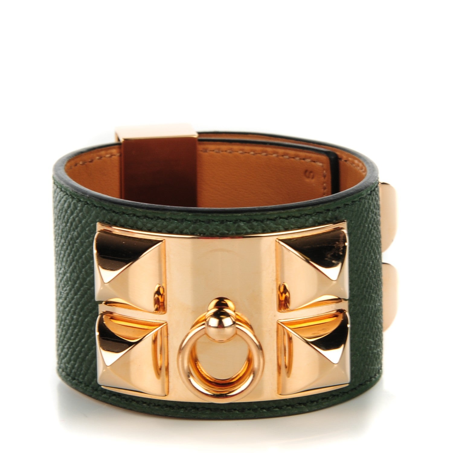 Hermes Epsom Collier de Chien CDC Bracelet S Vert Anglais 1 of 7