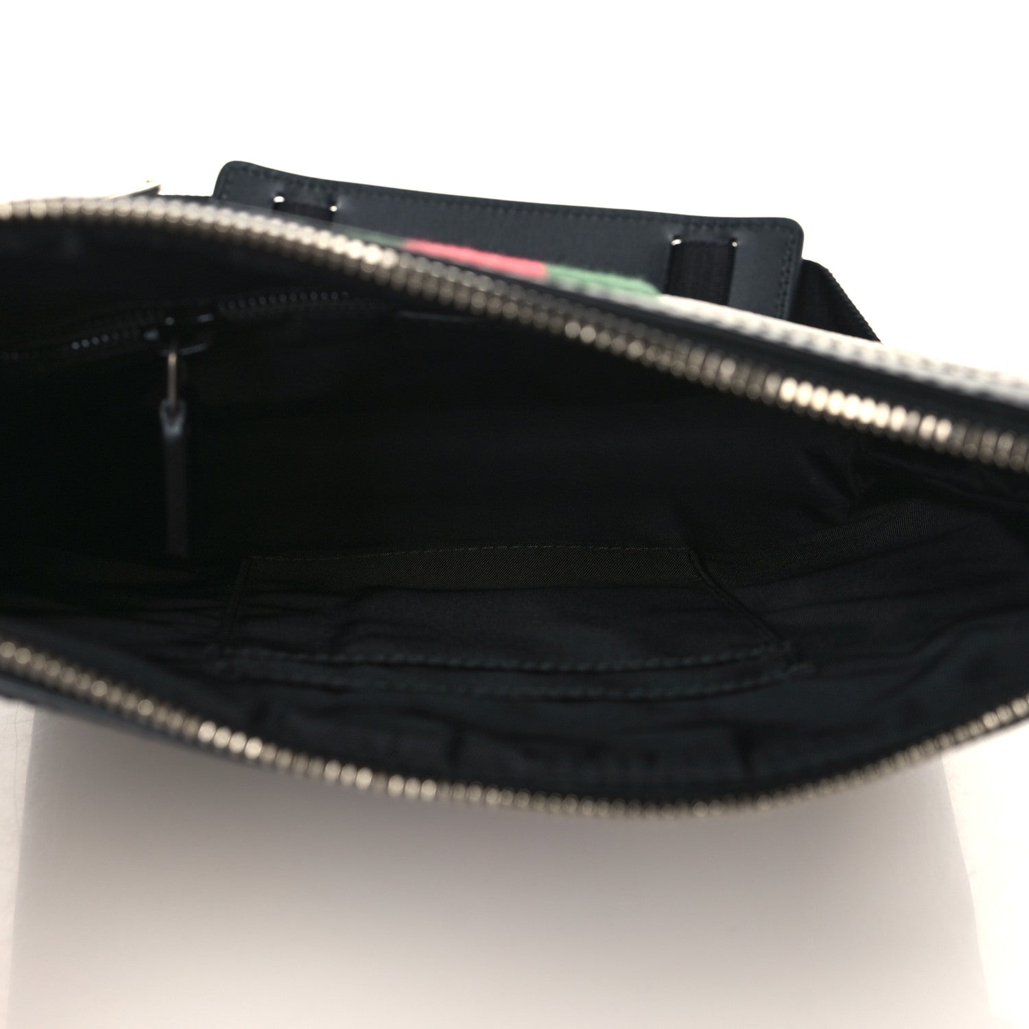 Gucci GG Supreme Monogram Web Messenger Bag Black 4 of 8