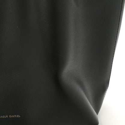 Mansur Gavriel Vegetable Tanned Calfskin Bucket Bag Black Flamma 11 of 17