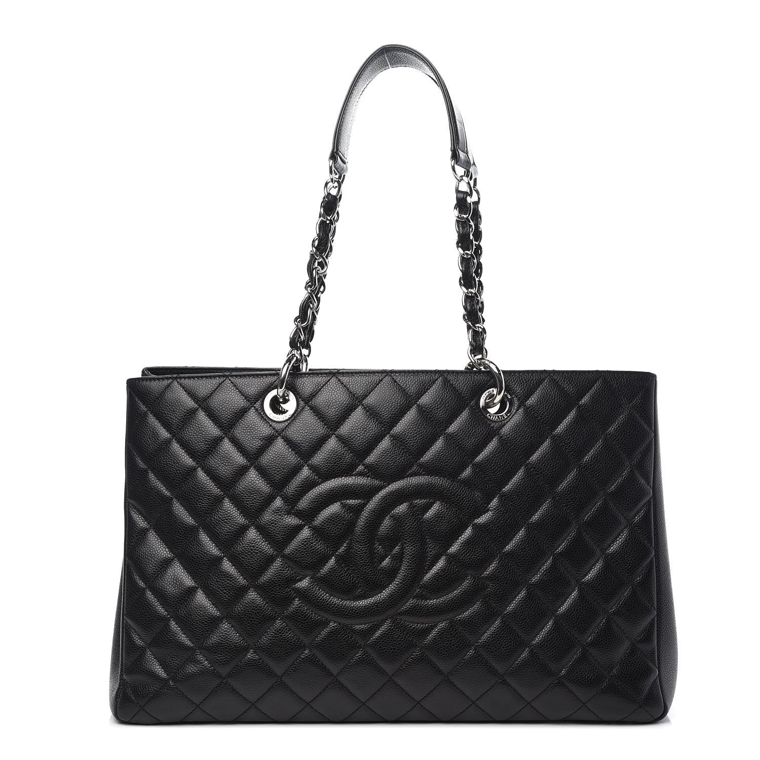 Chanel Caviar Quilted XL Grand Shopping Tote GST Black 1 of 10