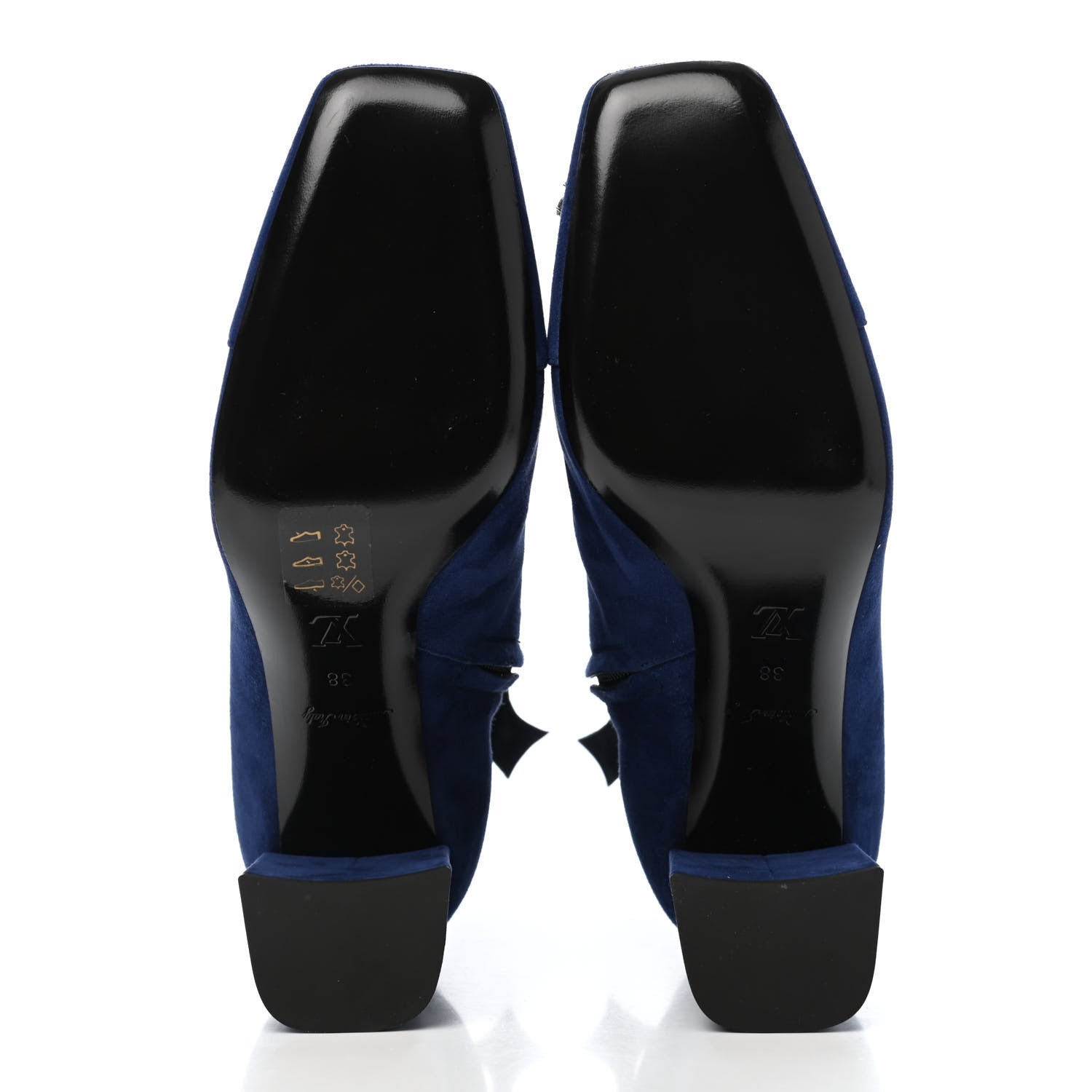 Louis Vuitton Suede Madeleine Ankle Boots 38 Marine 5 of 10