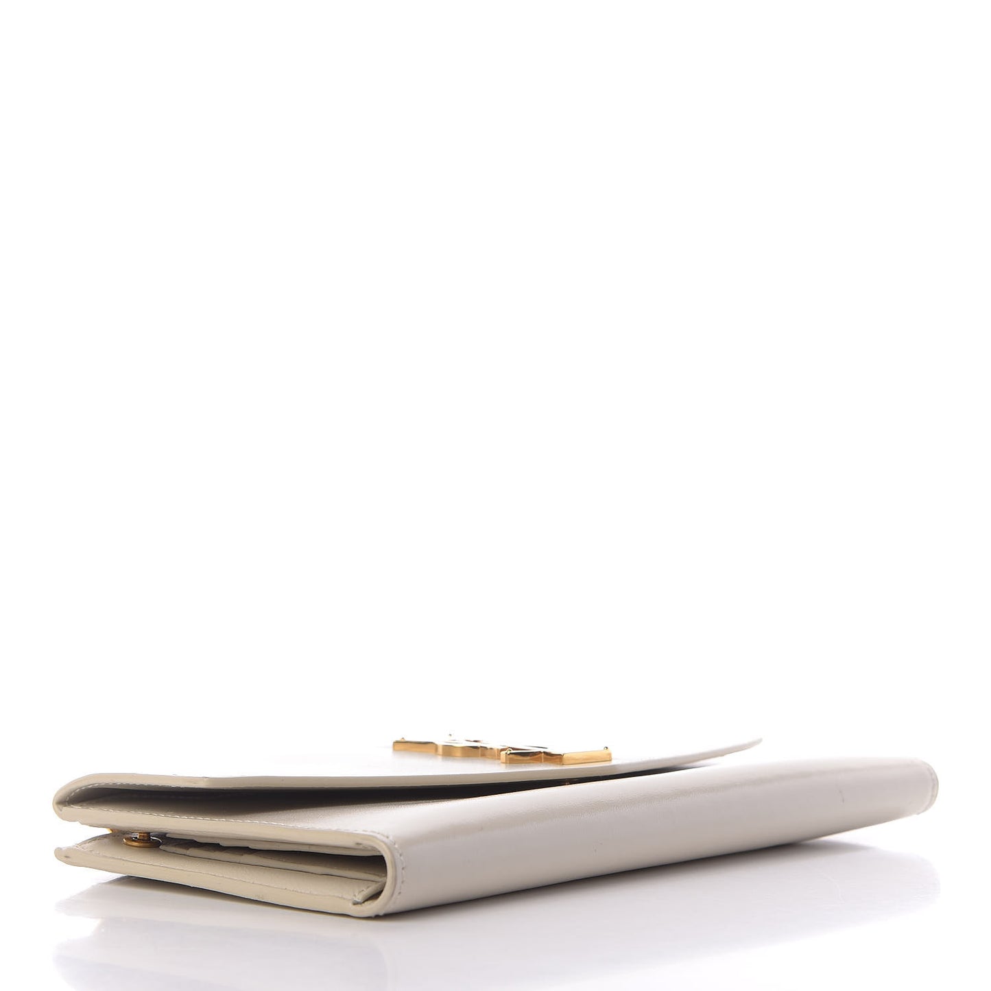 Smooth Shiny Calfskin Monogram Uptown Wallet Crema Soft