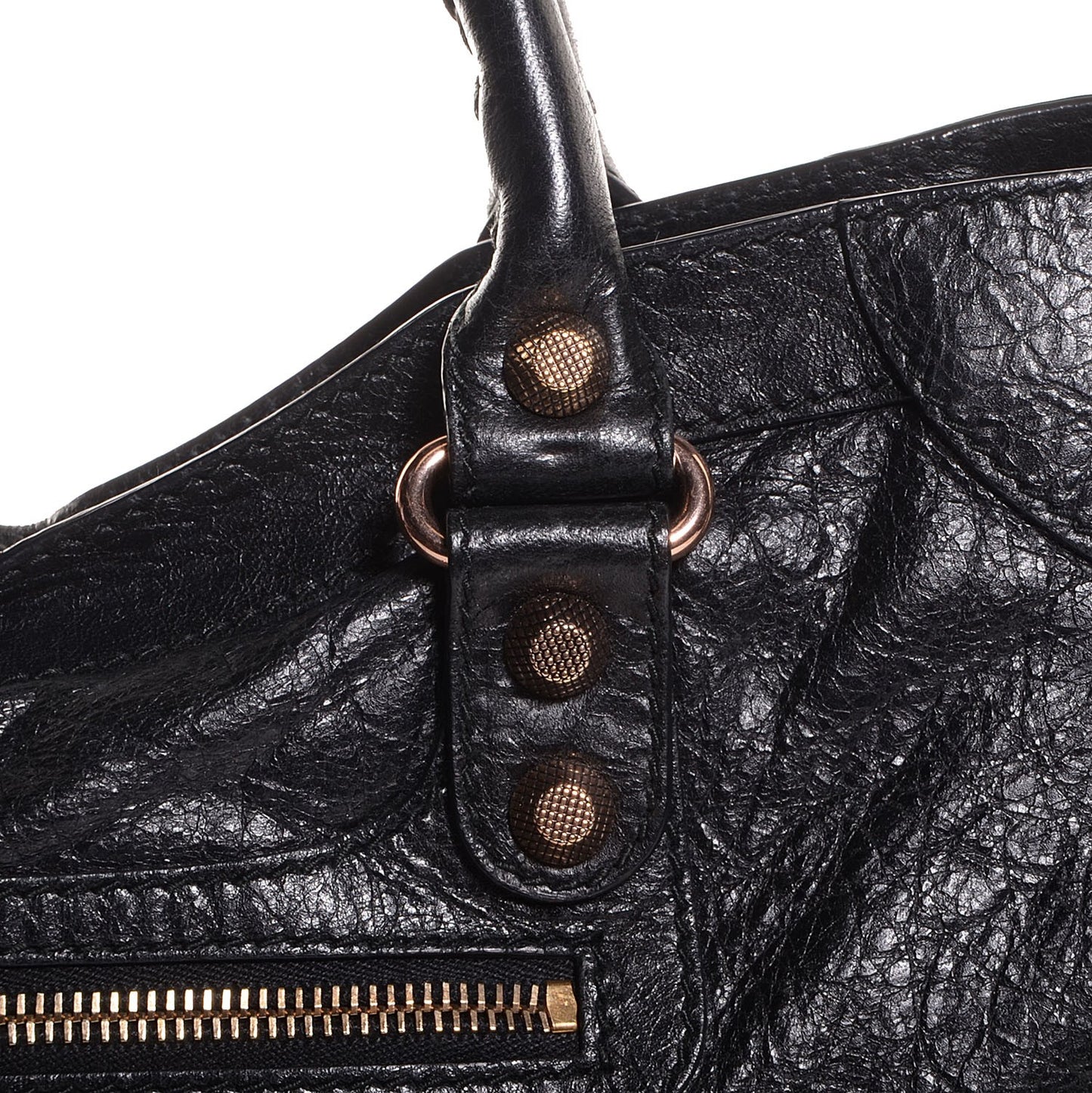 Agneau Giant 12 Rose Gold Hardware City Black