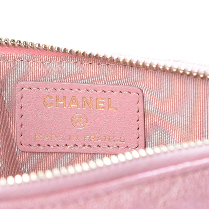 Chanel Iridescent Caviar Quilted Classic iPhone Pouch Rose Pink 6 of 8
