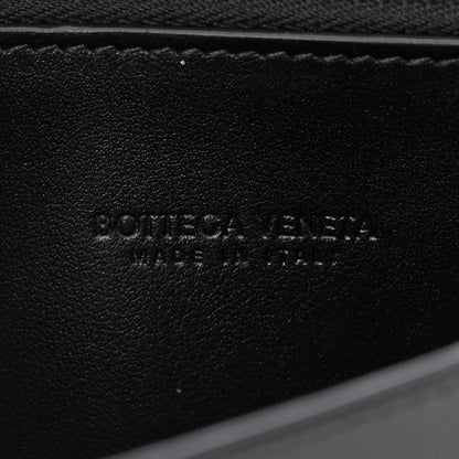 Bottega Veneta Lambskin Maxi Intreccio Cassette Wallet On Strap Black 7 of 10