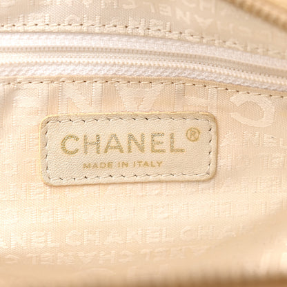 Chanel Canvas CC Handbag Green Pink Beige 6 of 11