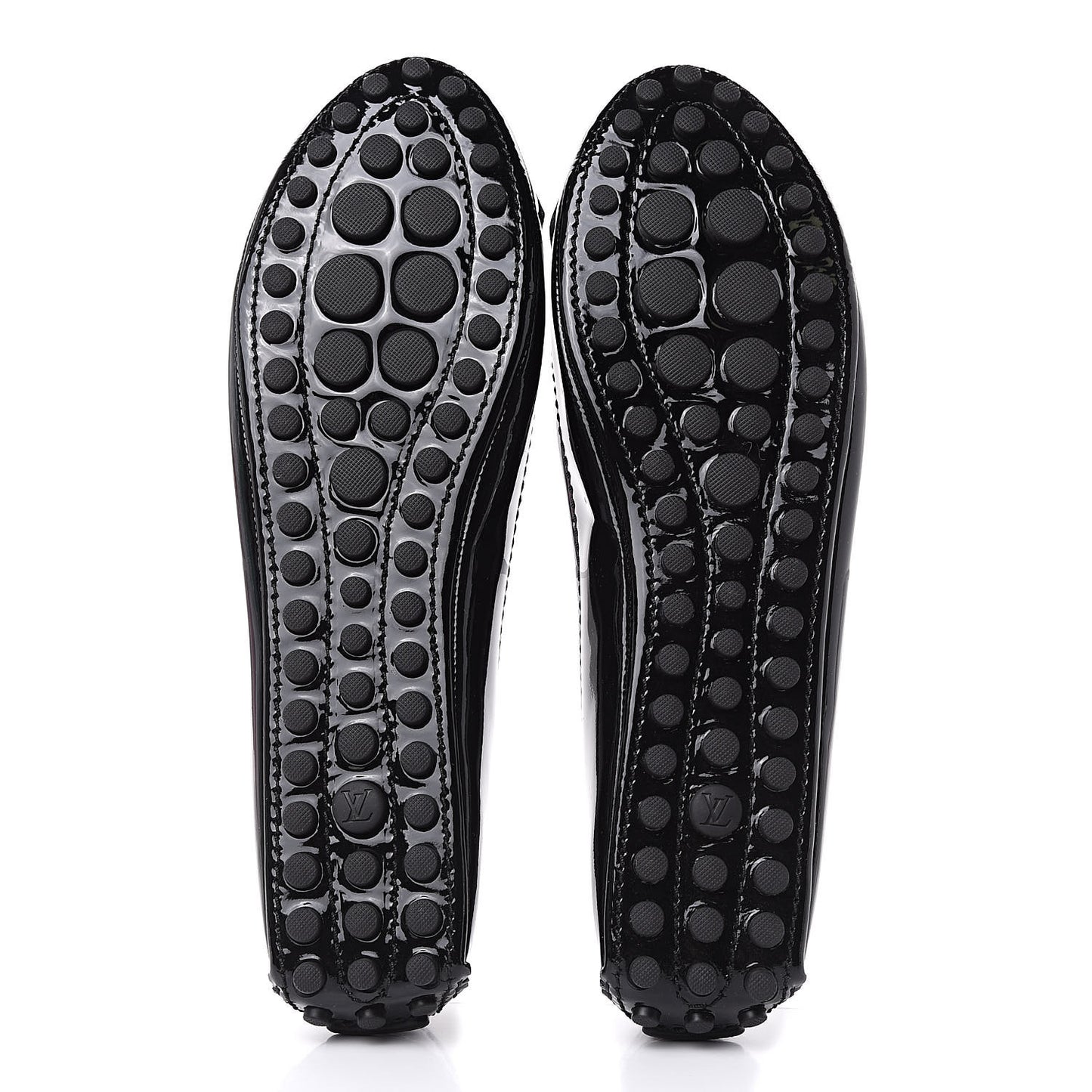 Patent Calfskin Oxford Ballerina Flats 39 Black