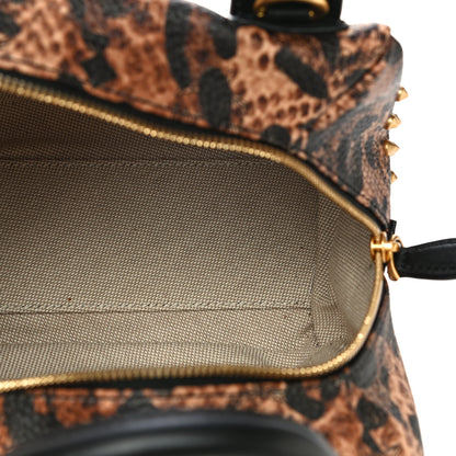 MCM Leopard Print Studded Mini Keana Boston 5 of 18