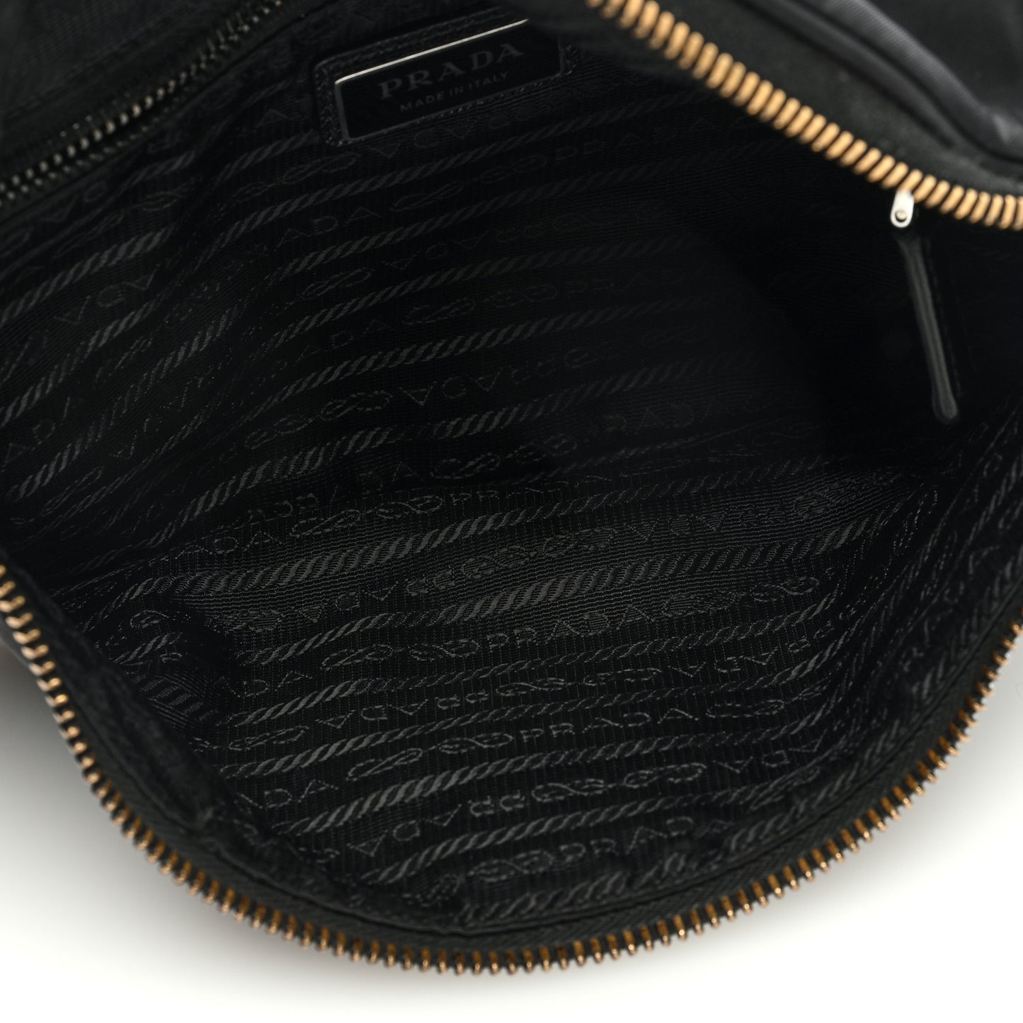Re-Nylon Saffiano Belt Bag Black