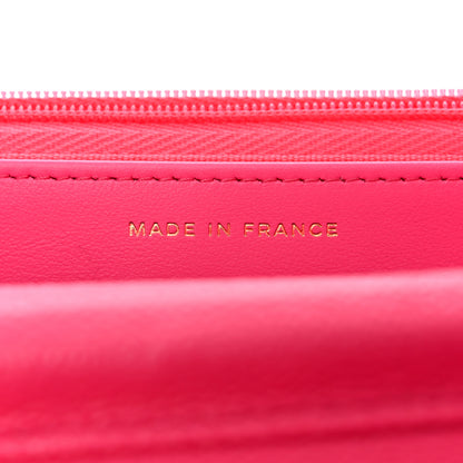 Chanel Caviar Quilted Wallet on Chain WOC Fuchsia 7 of 11