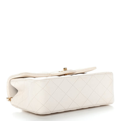 Chanel Caviar Quilted Mini Top Handle Rectangular Flap White 3 of 8