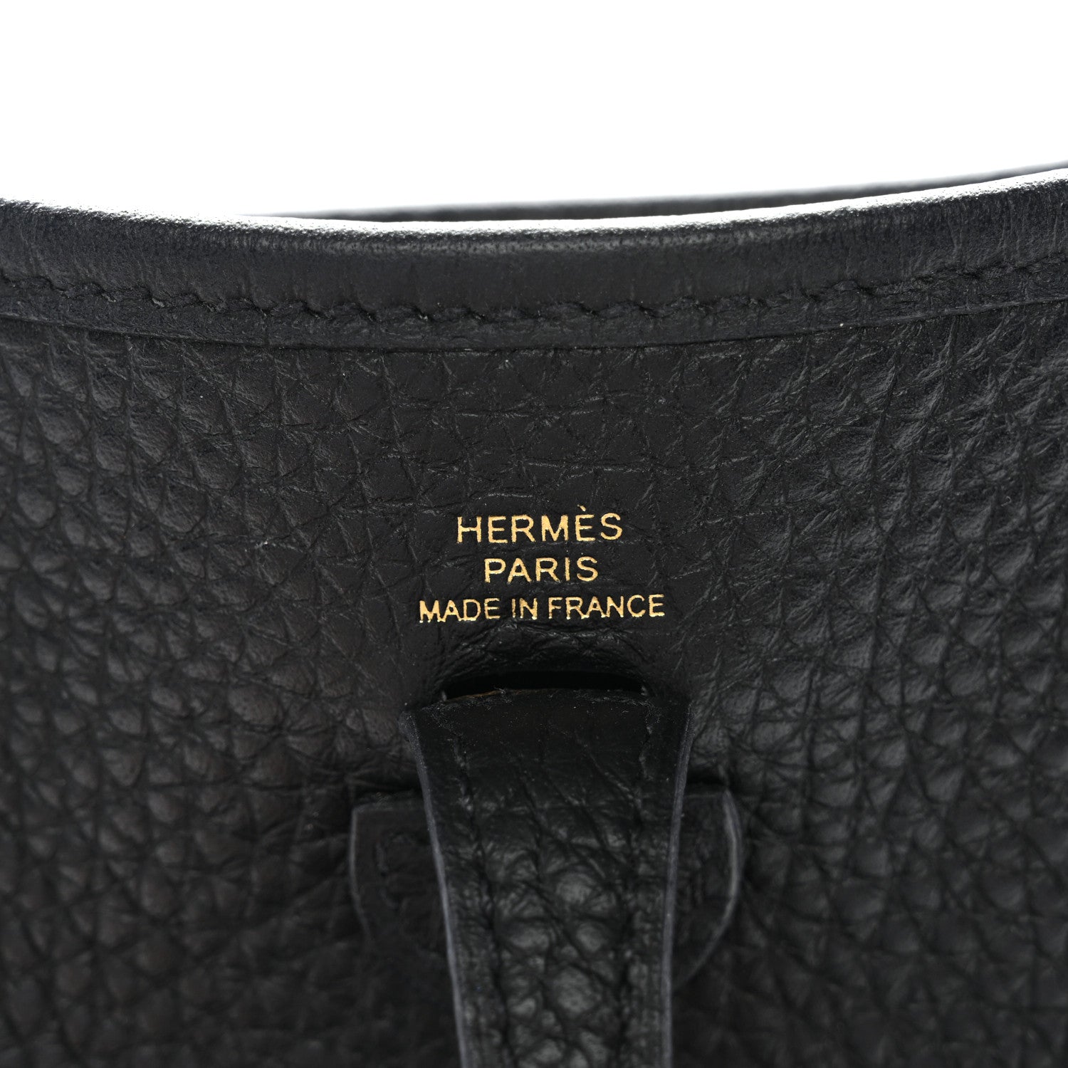 Hermes Taurillon Clemence Evelyne TPM Black 6 of 11