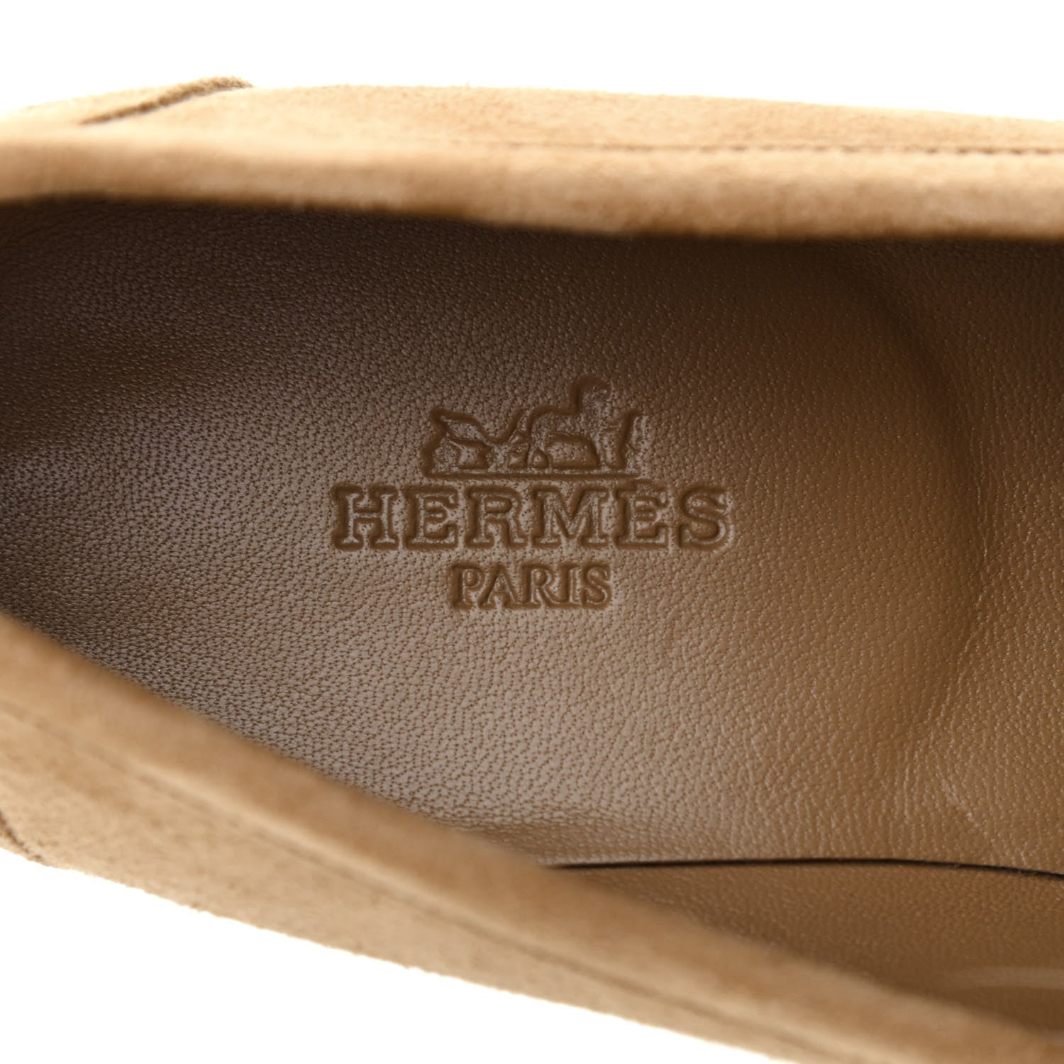 Hermes Mink Fur Suede Goatskin Paris Loafers 36 Marron Havane 6 of 8