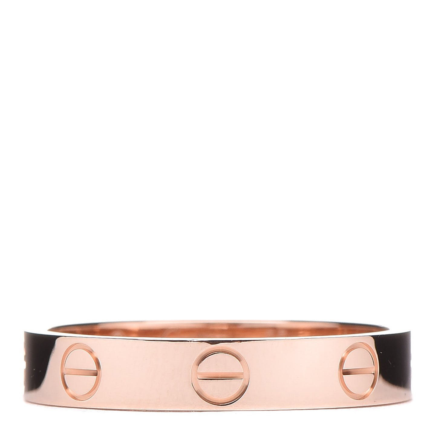 18K Pink Gold 3.5mm LOVE Wedding Band Ring 55 7.25