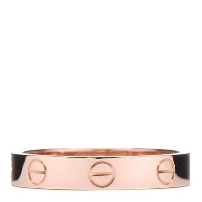 Cartier 18K Pink Gold 3.5mm LOVE Wedding Band Ring 55 7.25 1 of 5