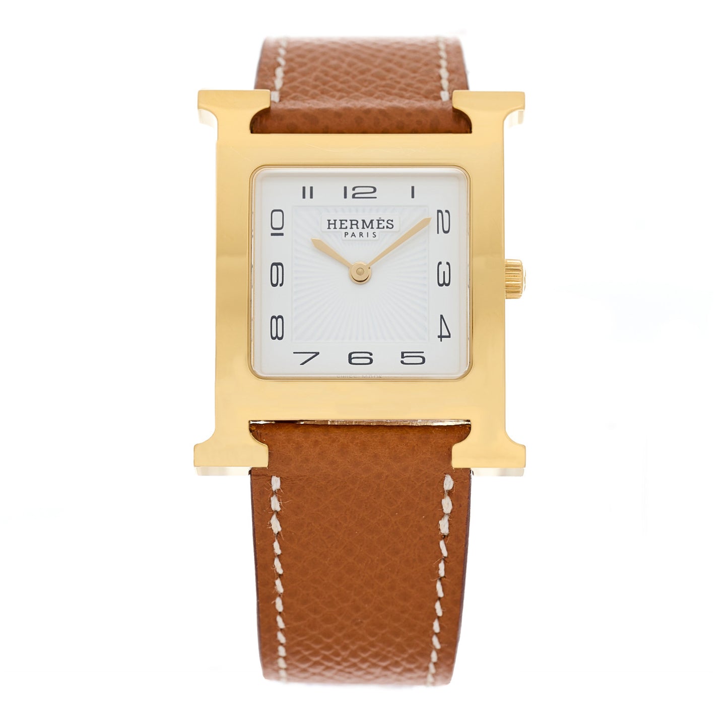 Stainless Steel Epsom 26mm Heure H Hour Quartz Watch Gold