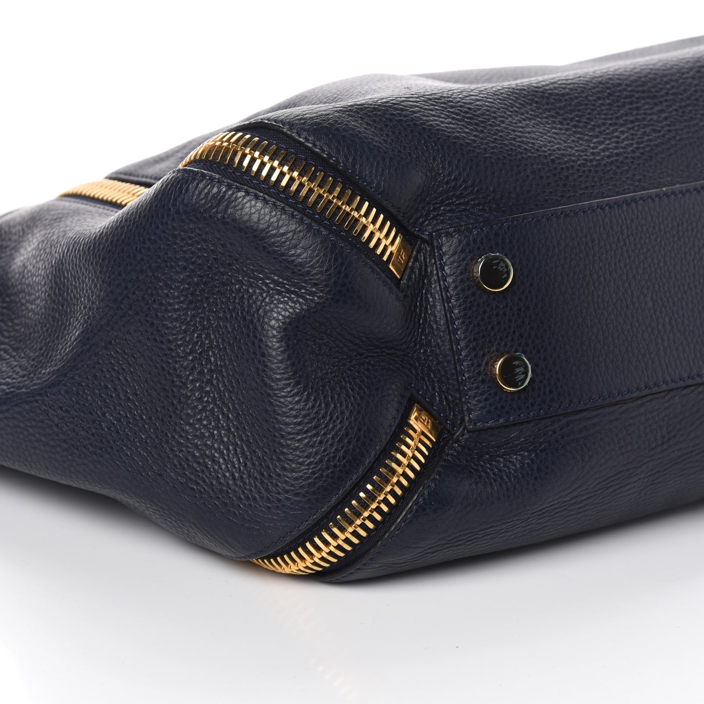 Grained Calfskin Sedgwick Medium Zipper Tote Sapphire Blue