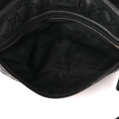 Gucci Nylon Monogram Medium Flat Messenger Bag Black 6 of 13