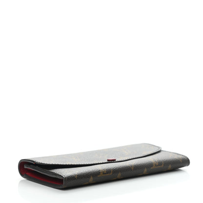Louis Vuitton Monogram Emilie Wallet Rouge 3 of 9