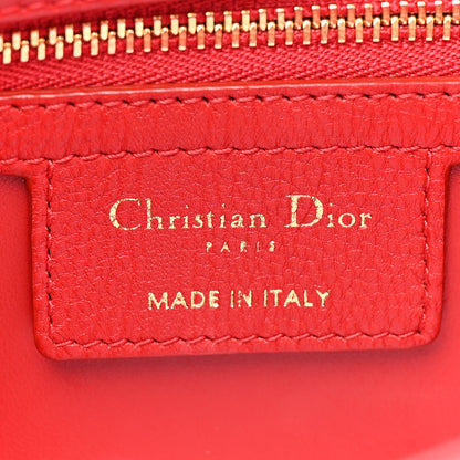 Christian Dior Calfskin Cannage Dioramour Caro Bag Bright Red 7 of 16