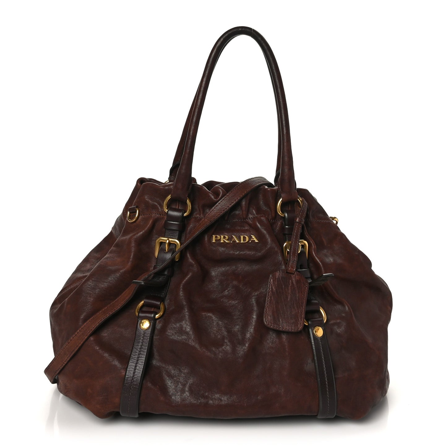 Nappa Shoulder Bag Brown